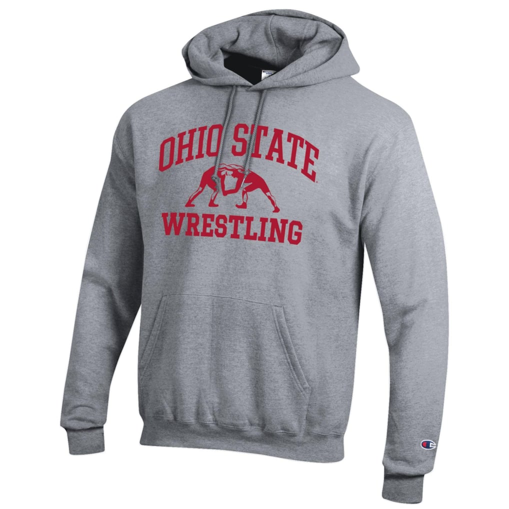 Ohio State Buckeyes Champion Wrestling Icon Pullover Hoodie - Gray