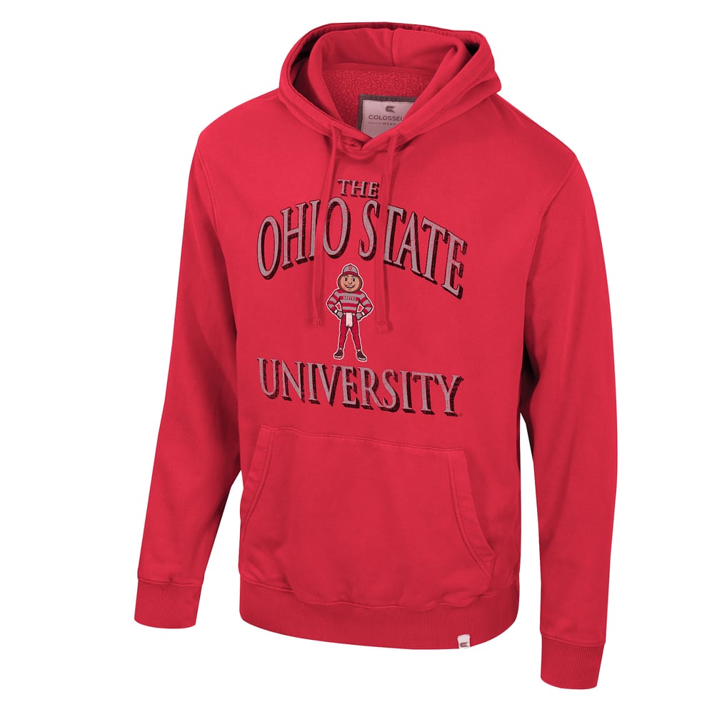 Ohio State Buckeyes Colosseum Big & Tall Cap E-Tan Pullover Hoodie - Scarlet