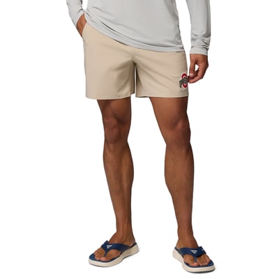  Ohio State Buckeyes Columbia PFG Terminal Roamer™ Omni-Shade™ Stretch Shorts - Natural