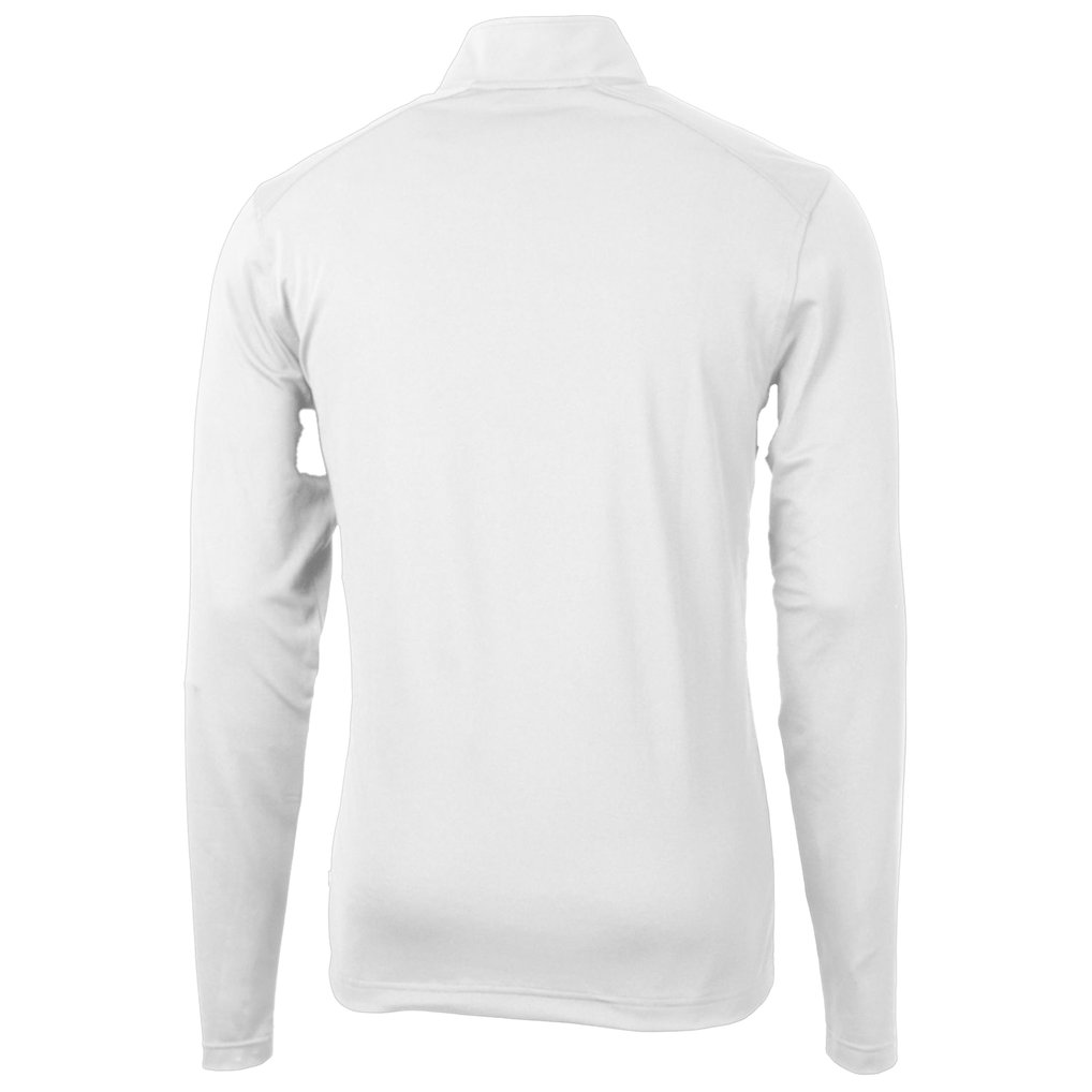 Ohio State Buckeyes Cutter & Buck Virtue Eco Pique Recycled Quarter-Zip Pullover Top - White