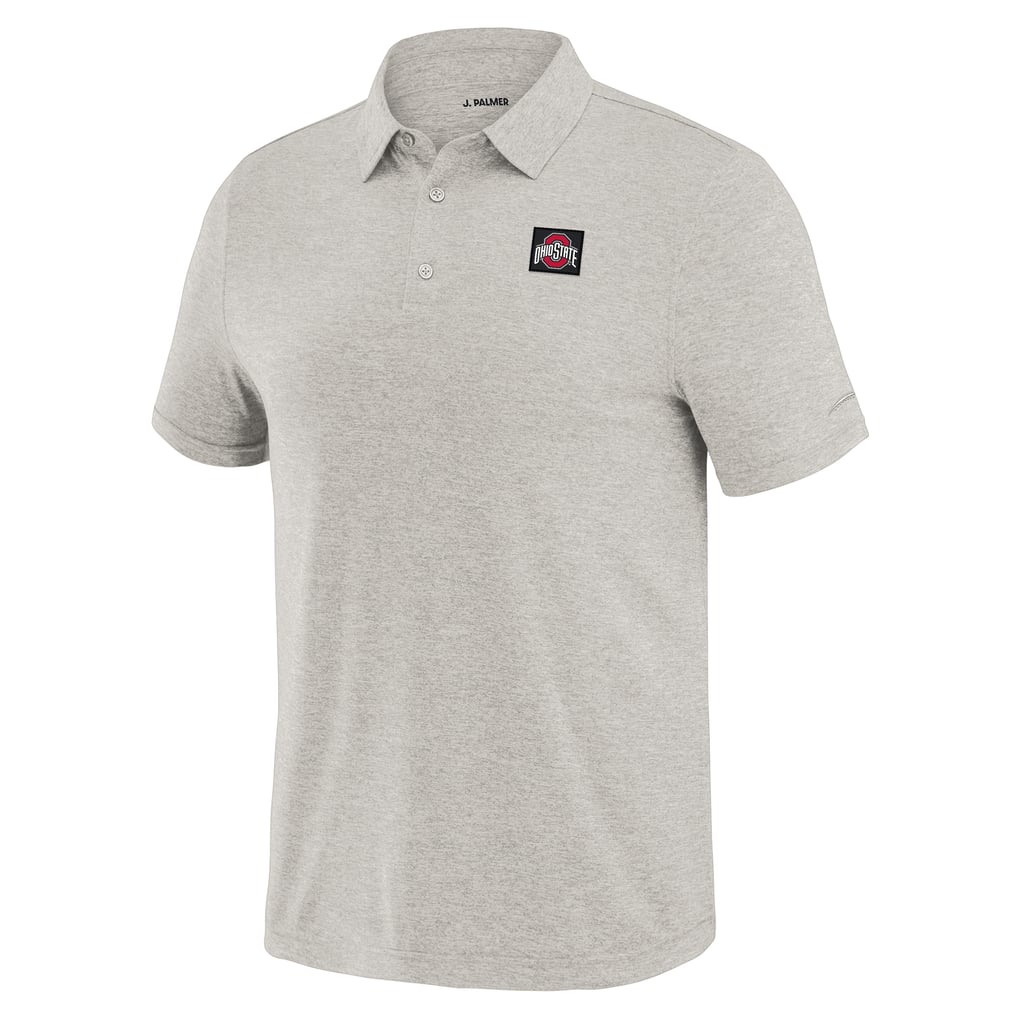  Ohio State Buckeyes J. Palmer Four Down Polo - Cream