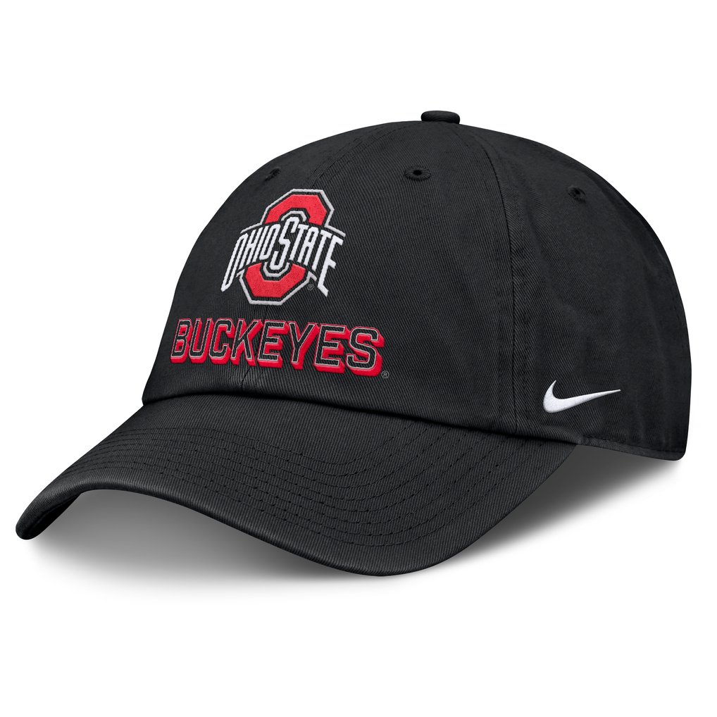 Ohio State Buckeyes Nike 2025 On-Field Club Adjustable Hat - Black