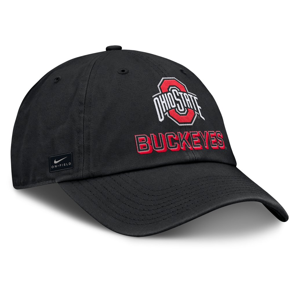 Ohio State Buckeyes Nike 2025 On-Field Club Adjustable Hat - Black