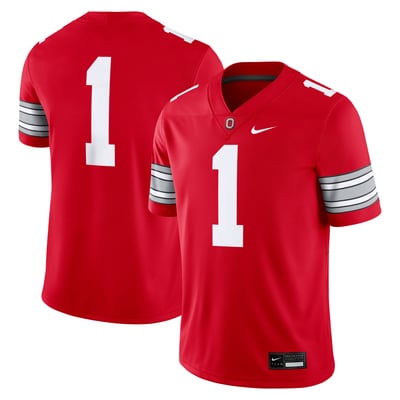 #1 Ohio State Buckeyes Nike Home Game Football Jersey - Scarlet