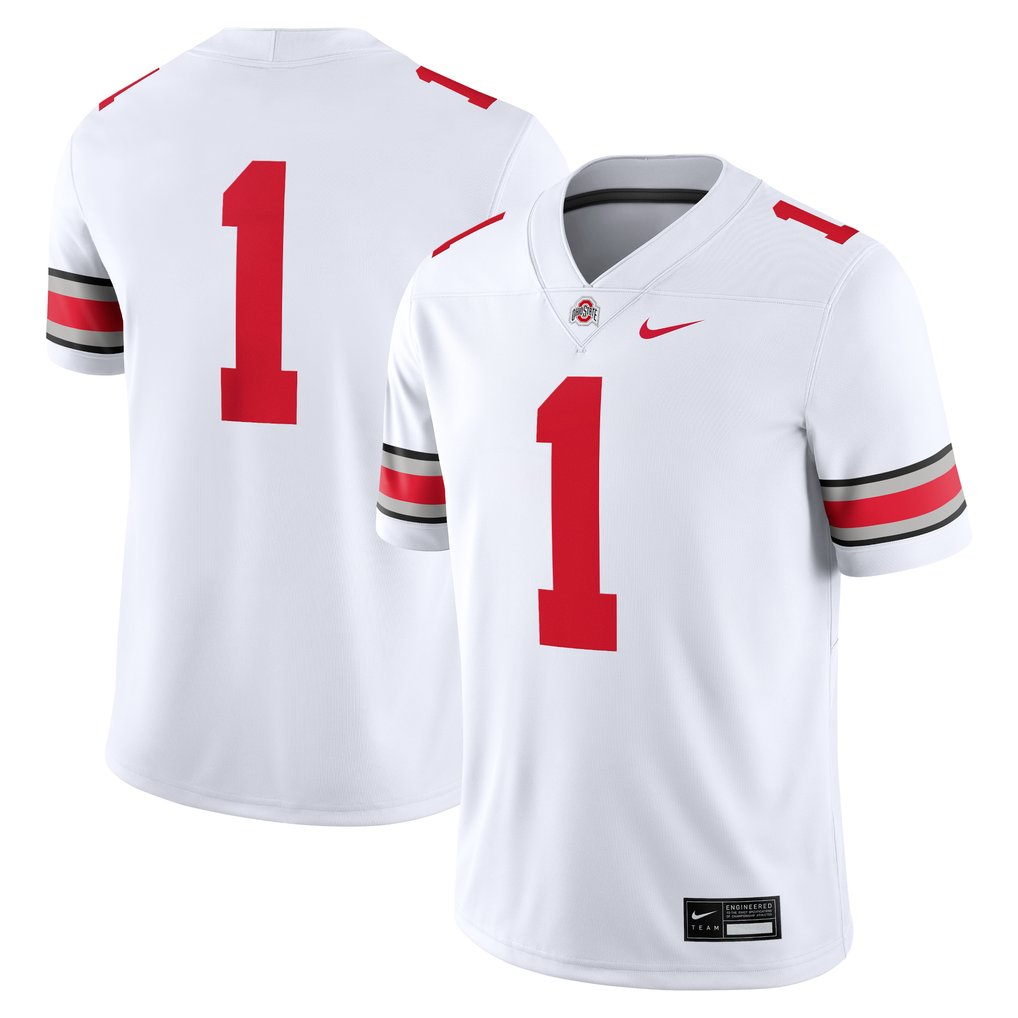 #1 Ohio State Buckeyes Nike Game Jersey - White