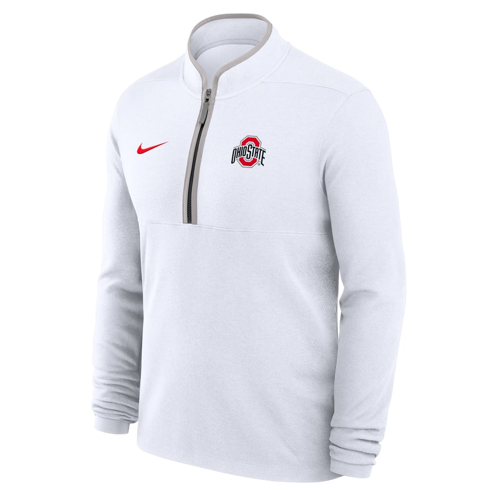 Ohio State Buckeyes Nike Courtside Victory Dri-FIT Half-Zip Pullover - White