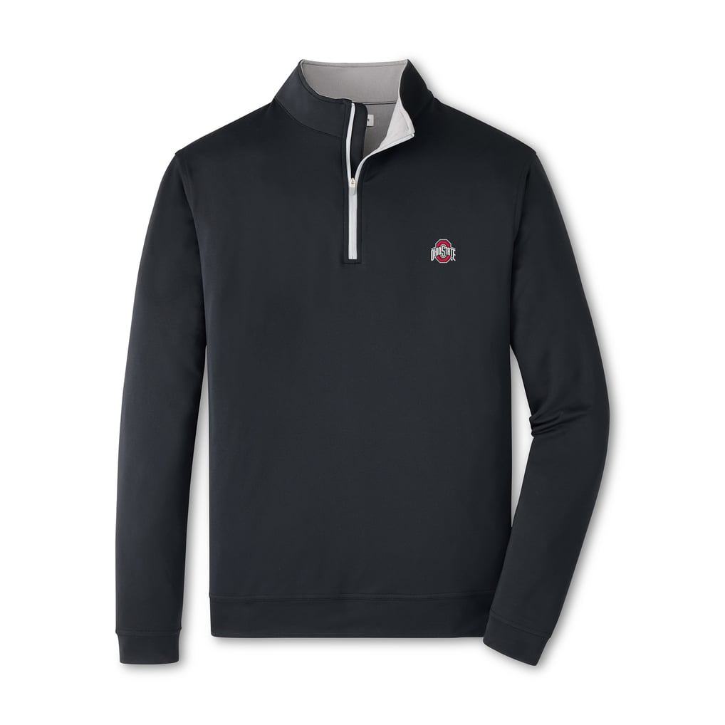  Ohio State Buckeyes Peter Millar Perth Quarter-Zip Sweatshirt - Black