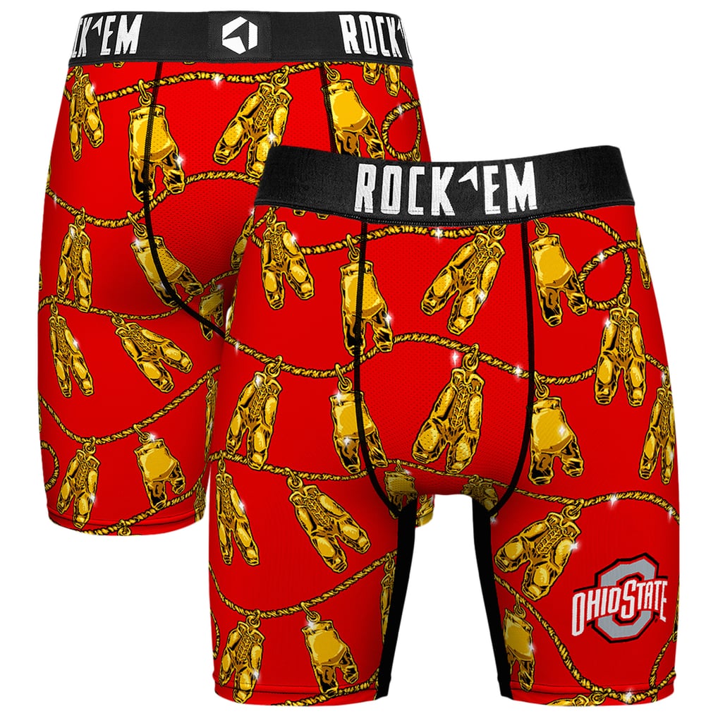 Ohio State Buckeyes Rock Em Socks Localized Boxer Briefs - Scarlet