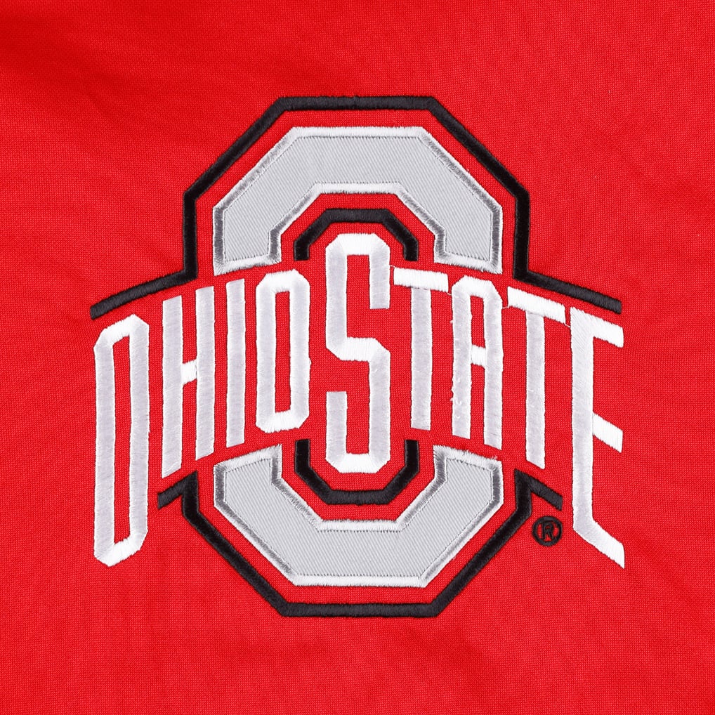 Ohio State Buckeyes Big & Tall Raglan Fleece Pullover Hoodie - Scarlet