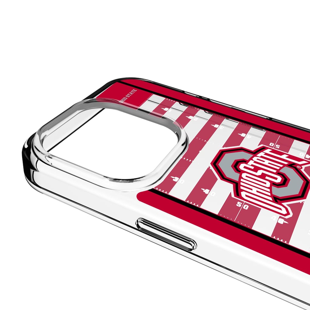 Ohio State Buckeyes iPhone Clear Football Field Design Case