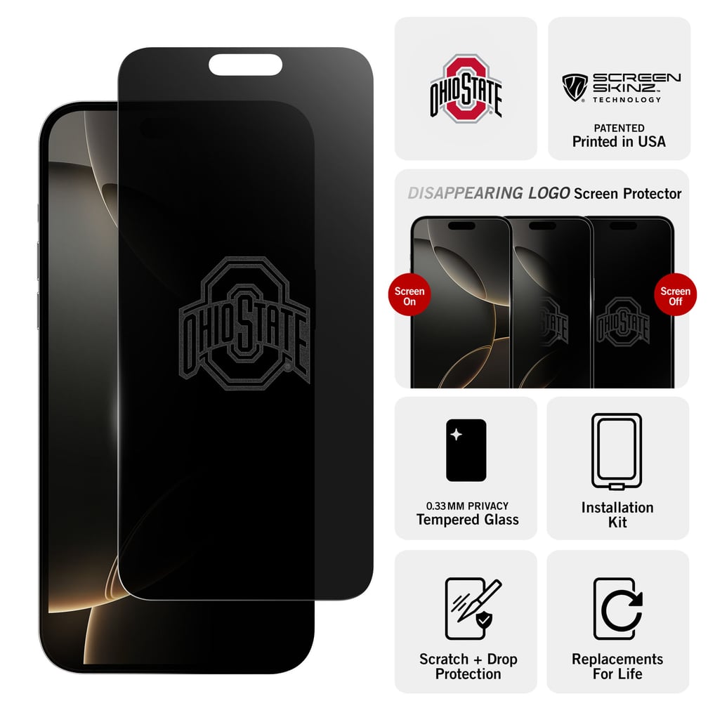 Ohio State Buckeyes iPhone Privacy Screen Protector