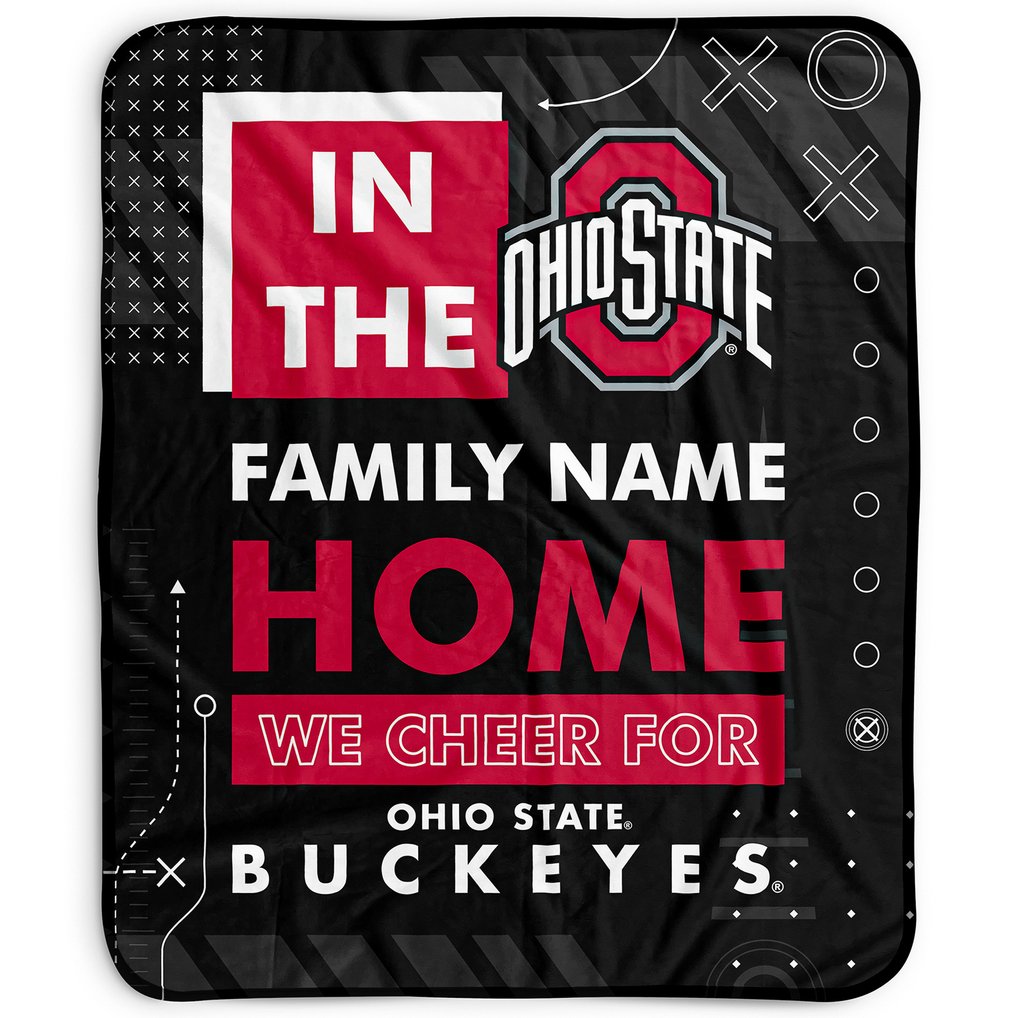 Ohio State Buckeyes Pegasus 50" x 60" "We Cheer" Personalized Fleece Blanket
