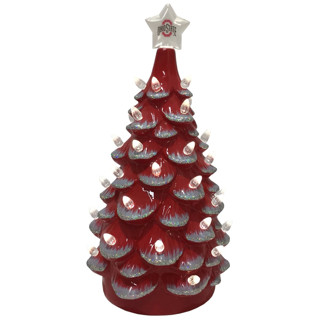 Ohio State Buckeyes 14'' Ceramic Tree - Scarlet