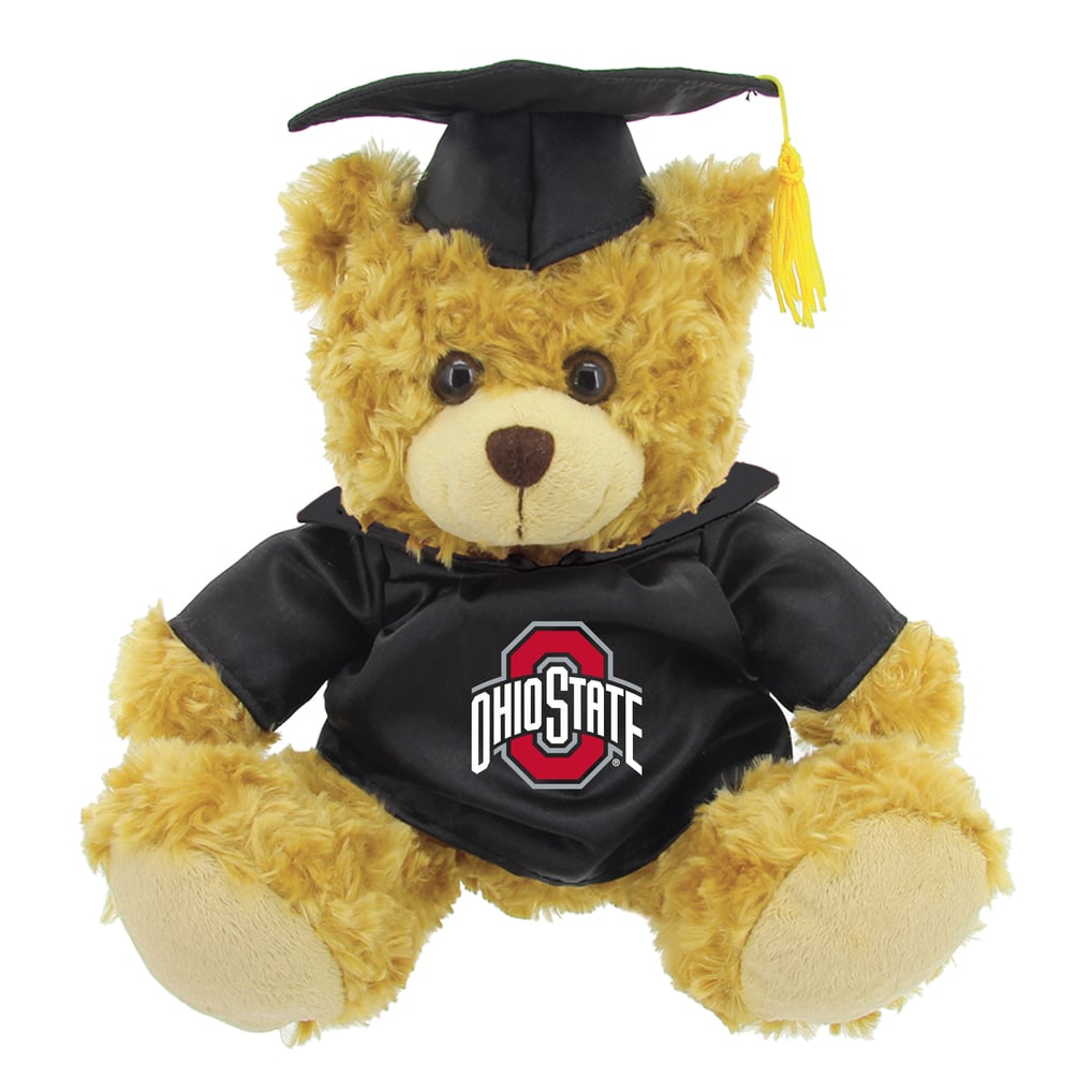Ohio State Buckeyes 12'' Graduation Plush Bear - Scarlet/Brown