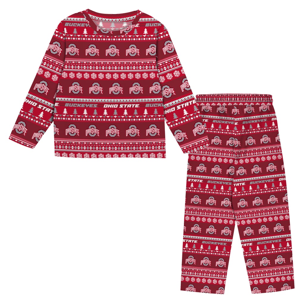  Ohio State Buckeyes Outerstuff Toddler Ugly Sweater Pajama Set - Scarlet