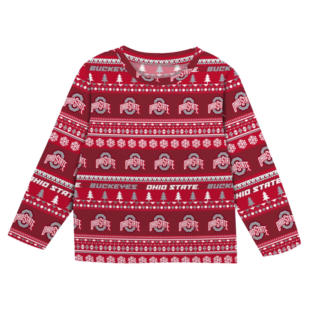  Ohio State Buckeyes Outerstuff Toddler Ugly Sweater Pajama Set - Scarlet