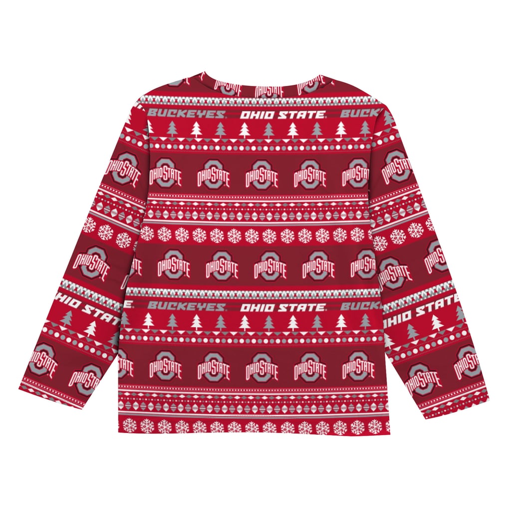  Ohio State Buckeyes Outerstuff Toddler Ugly Sweater Pajama Set - Scarlet