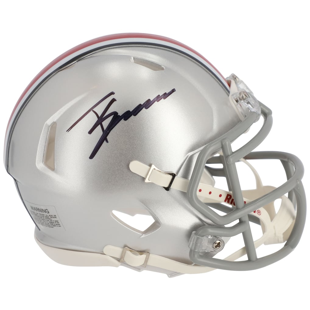 Trey Sermon Ohio State Buckeyes Fanatics Authentic Autographed Riddell Speed Mini Helmet