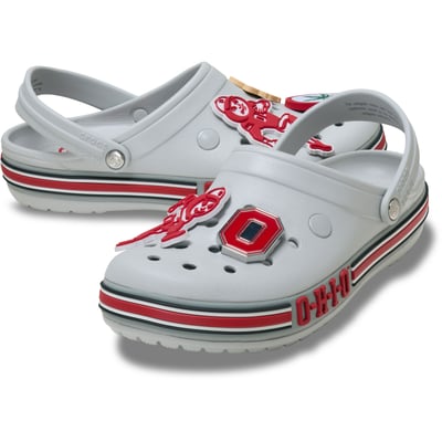  Ohio State Buckeyes Crocs Unisex Classic Clog - Gray