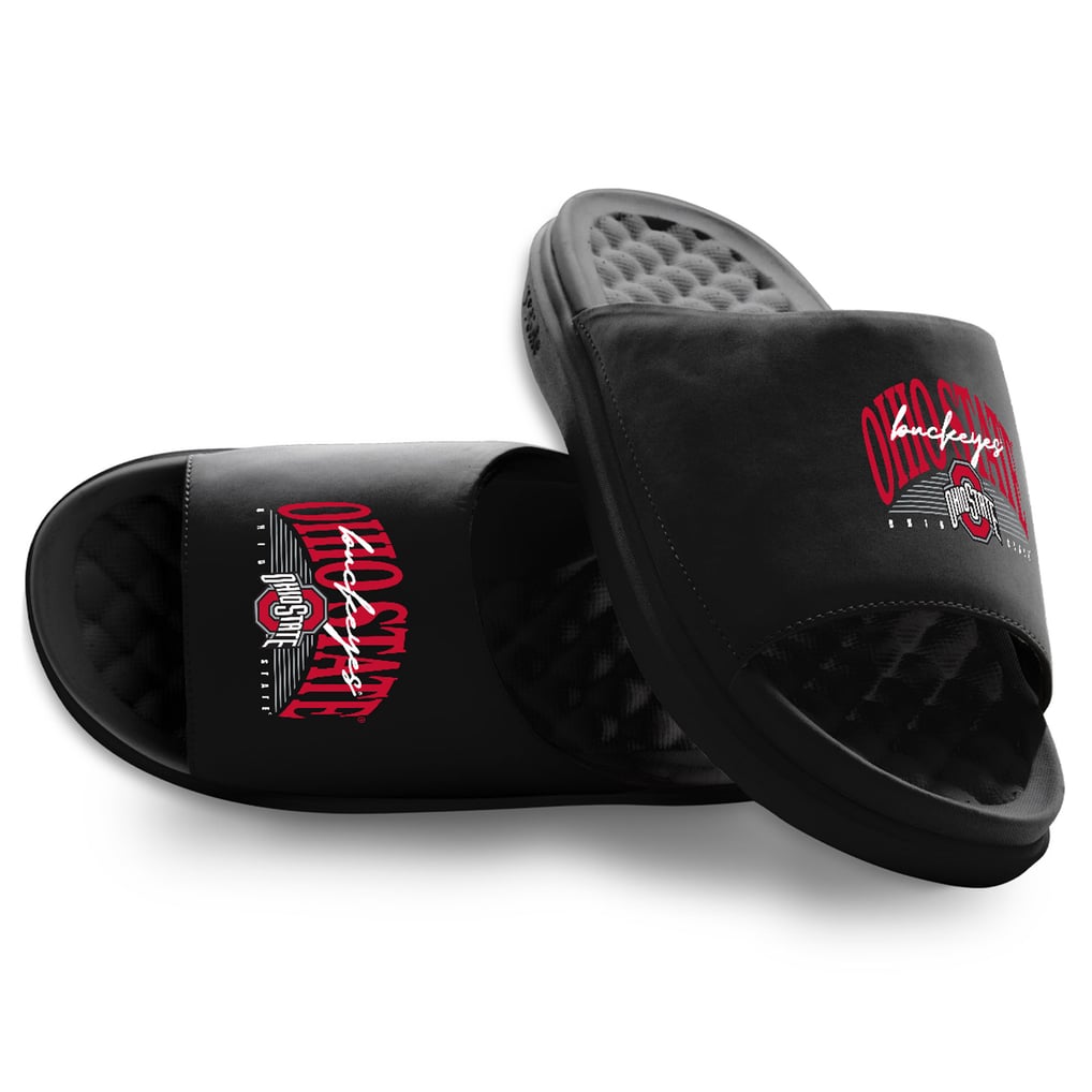 Ohio State Buckeyes ISlide Unisex Varsity Stack Motive Slide Sandals