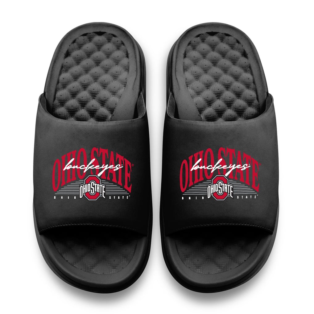 Ohio State Buckeyes ISlide Unisex Varsity Stack Motive Slide Sandals