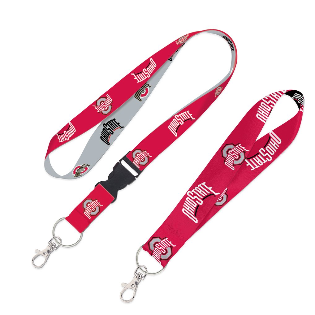Ohio State Buckeyes WinCraft 2-Pack Lanyard with Detachable Buckle & Key Strap Set