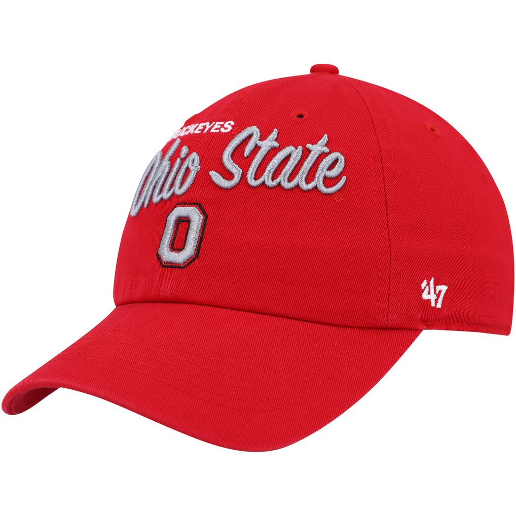 Ohio State Buckeyes '47 Women's Phoebe Clean Up Adjustable Hat - Scarlet