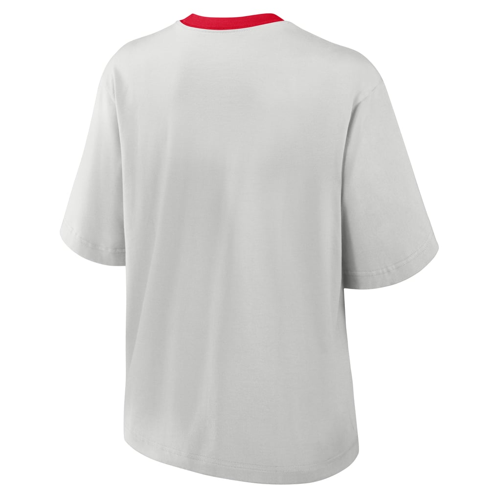 Ohio State Buckeyes Nike Women's Legacy Arch Script Boxy T-Shirt - Gray