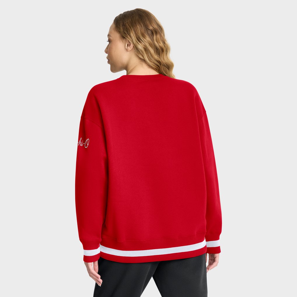 Ohio State Buckeyes Nike Women's Oversized Legacy Phoenix Sweatshirt - Scarlet