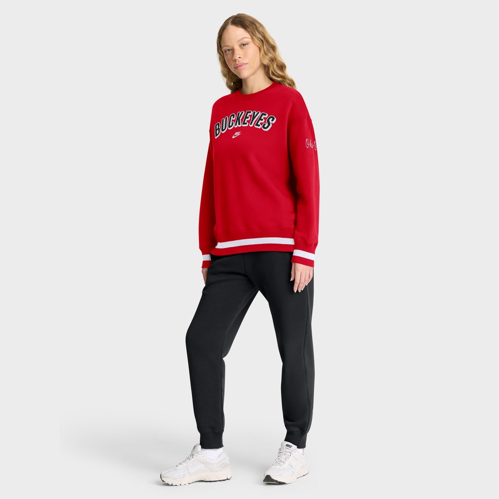 Ohio State Buckeyes Nike Women's Oversized Legacy Phoenix Sweatshirt - Scarlet