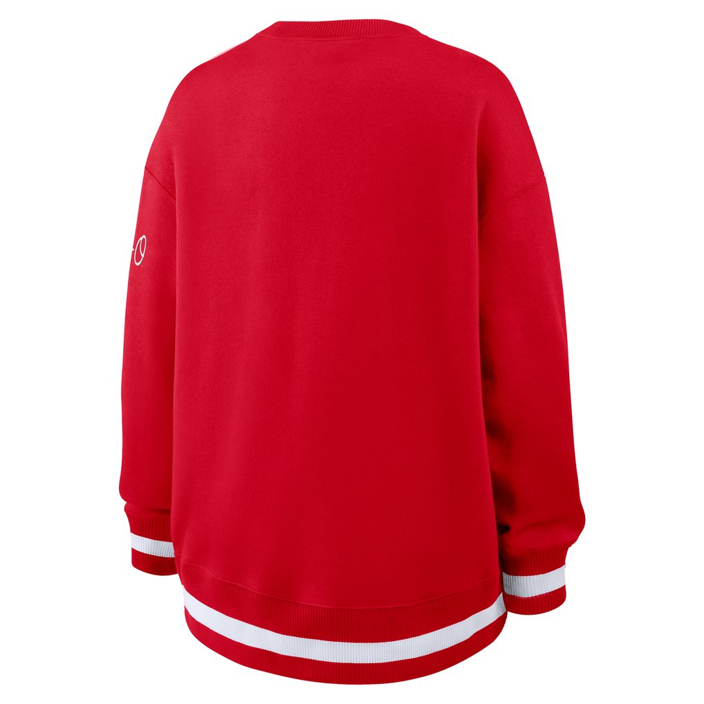 Ohio State Buckeyes Nike Women's Oversized Legacy Phoenix Sweatshirt - Scarlet