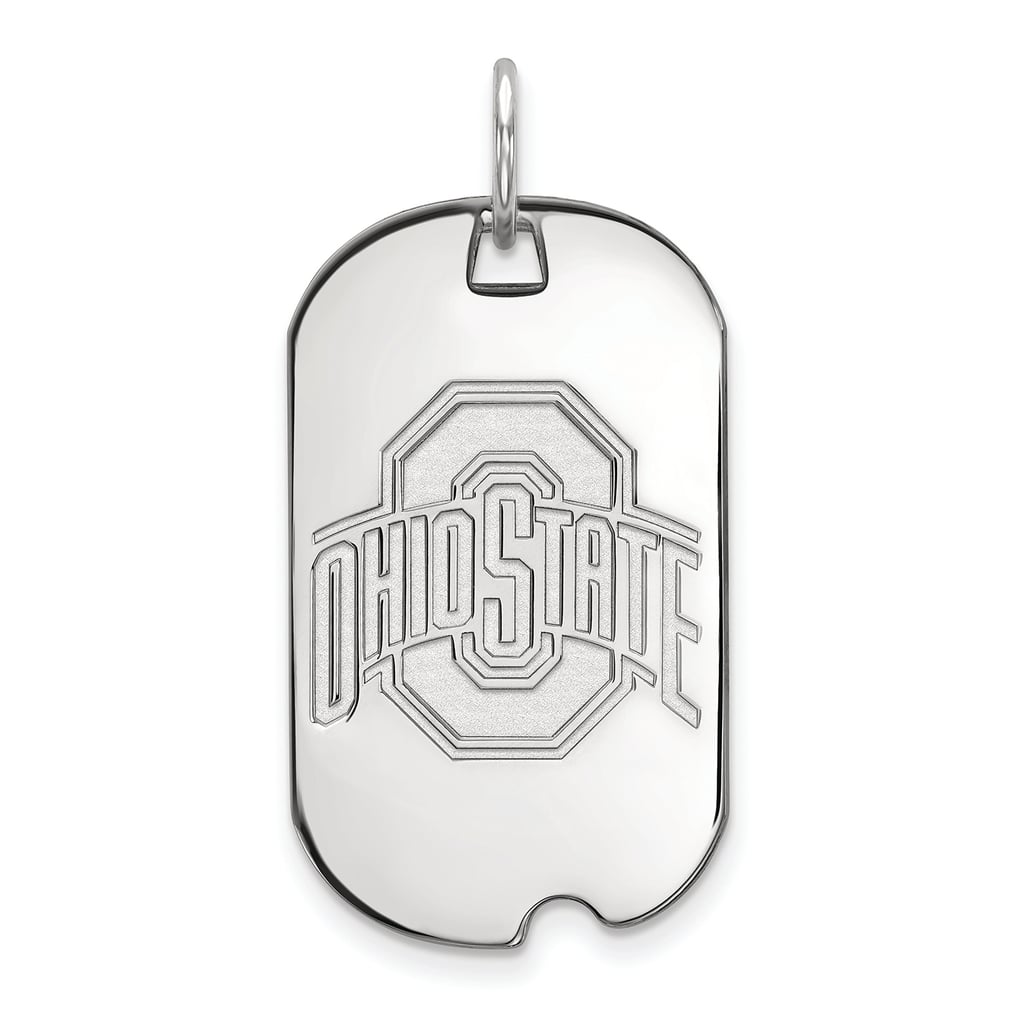 Ohio State Buckeyes Women's Sterling Silver Small Dog Tag