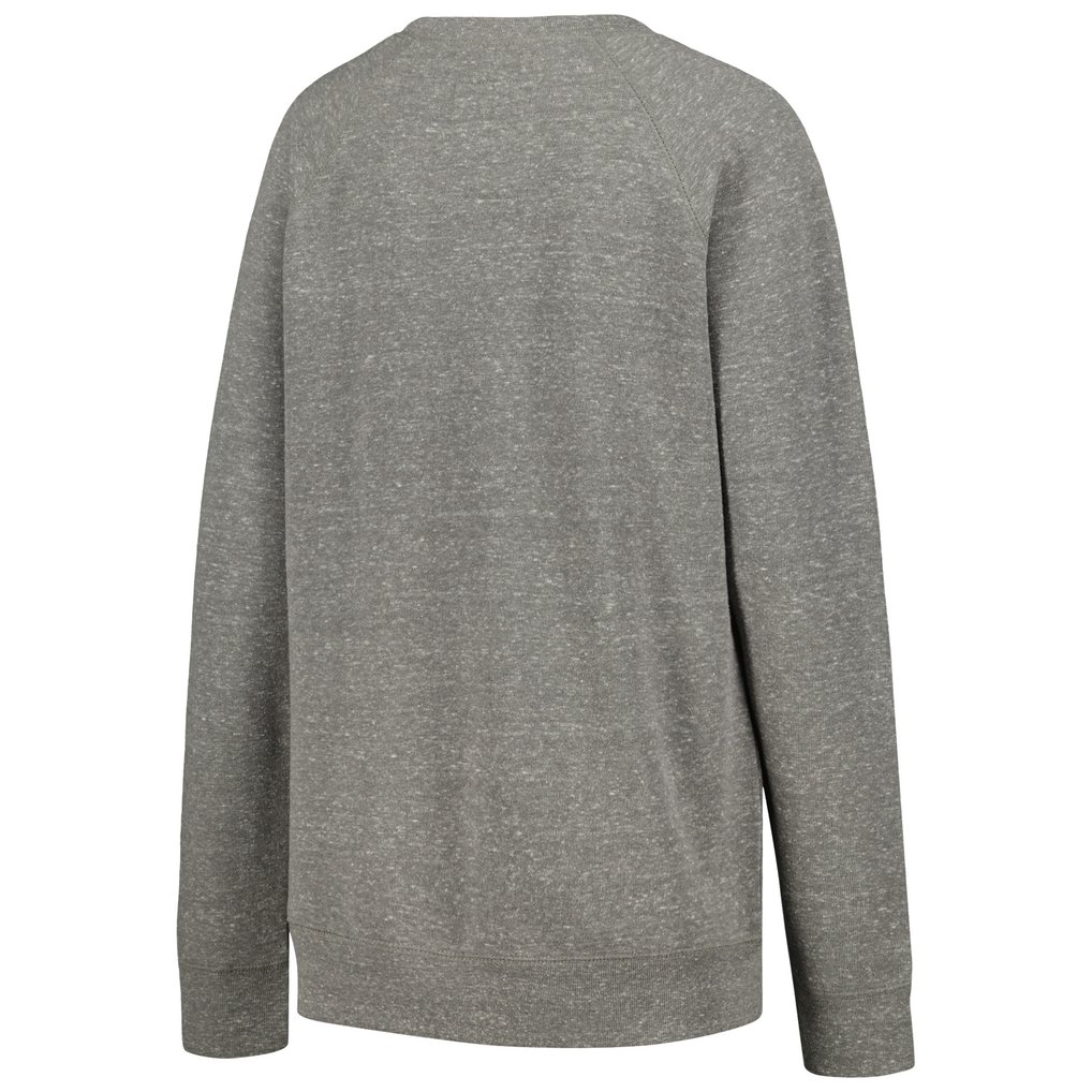 Ohio State Buckeyes Pressbox Women's Knobi Raglan Pullover Sweatshirt - Heather Gray