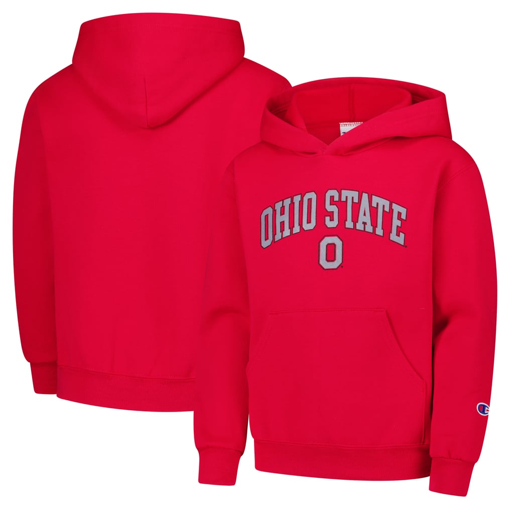 Ohio State Buckeyes Champion Youth Campus Pullover Hoodie - Scarlet