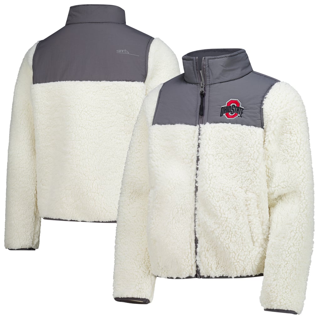 Ohio State Buckeyes Garb Youth Teddy Sherpa Jacket - Charcoal