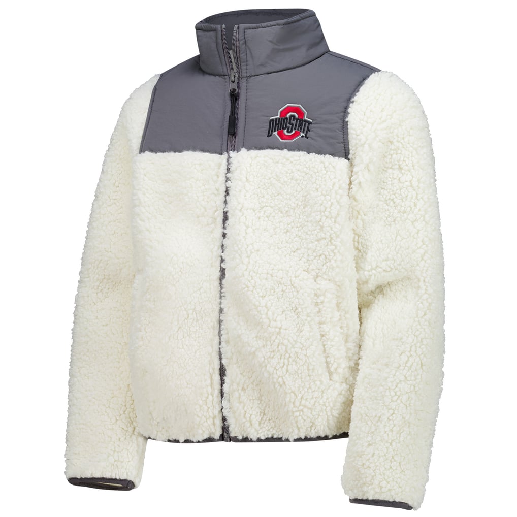 Ohio State Buckeyes Garb Youth Teddy Sherpa Jacket - Charcoal