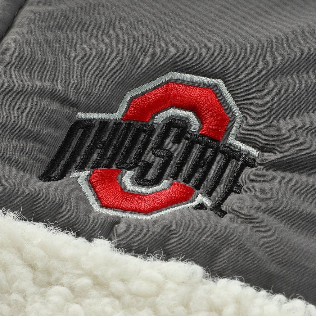 Ohio State Buckeyes Garb Youth Teddy Sherpa Jacket - Charcoal