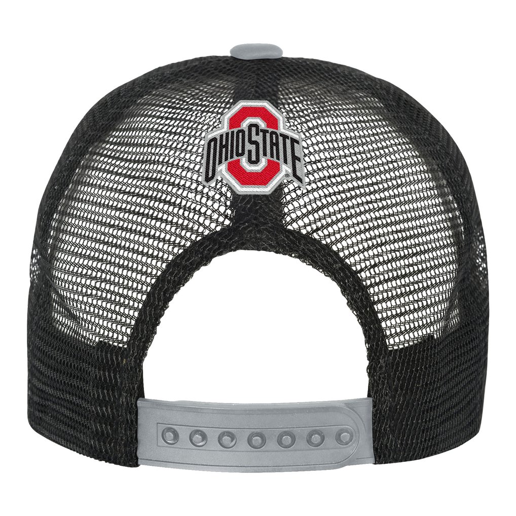 Ohio State Buckeyes Outerstuff Youth Modern Fan Trucker Adjustable Hat - Scarlet/Cream