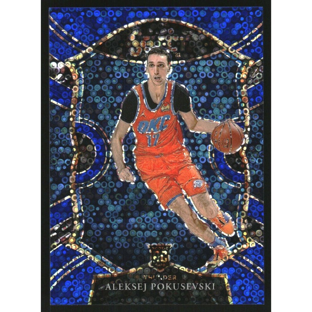 2020-21 Select Prizms Blue Disco #77 Aleksej Pokusevski