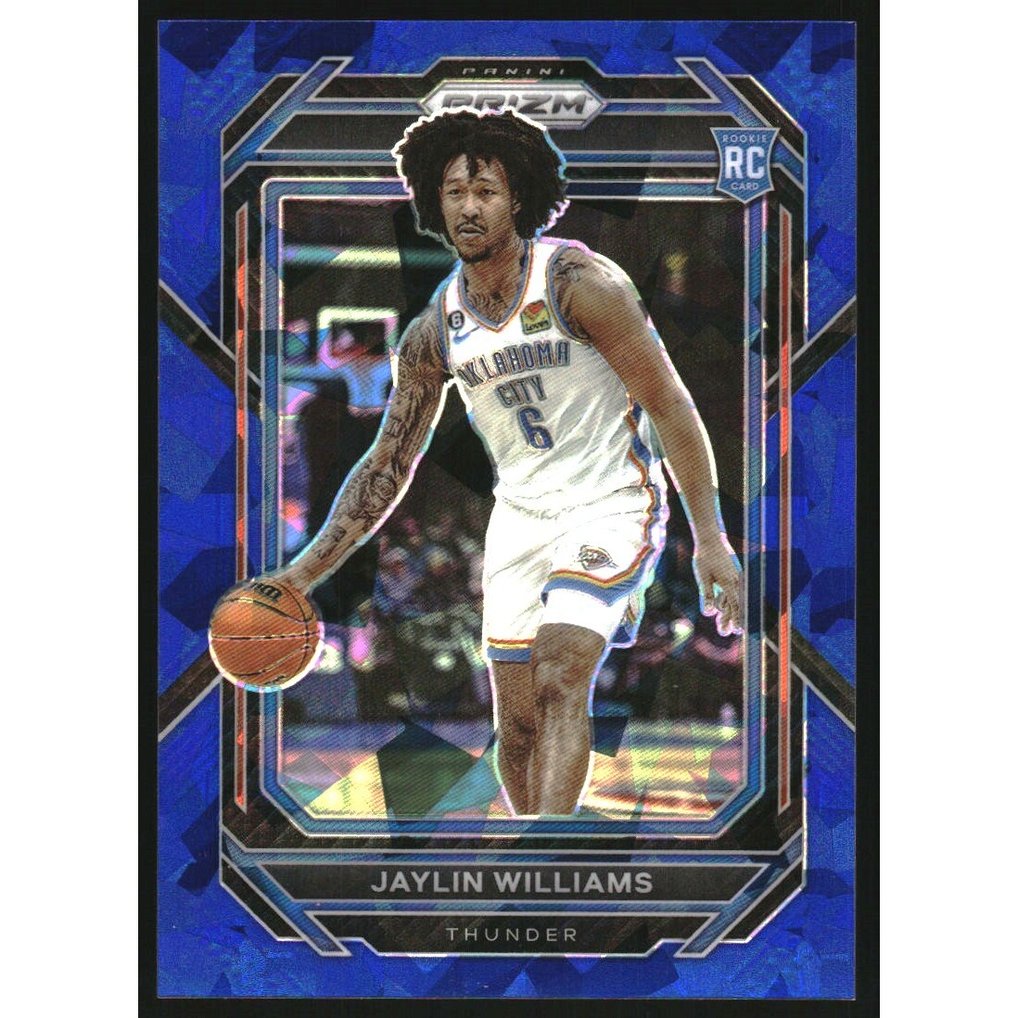 2022-23 Panini Prizm Prizms Blue Ice #247 Jaylin Williams