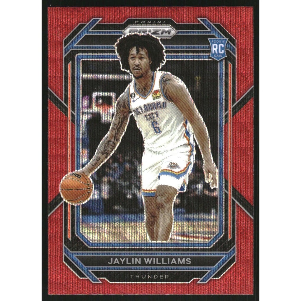 2022-23 Panini Prizm Prizms Ruby Wave #247 Jaylin Williams