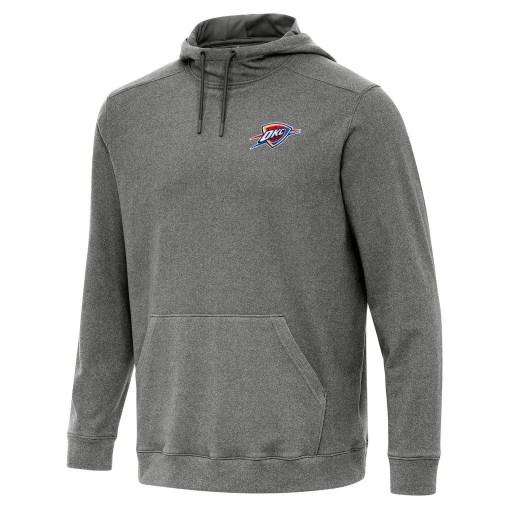 Oklahoma City Thunder Antigua Cloud Pullover Hoodie - Heather Black