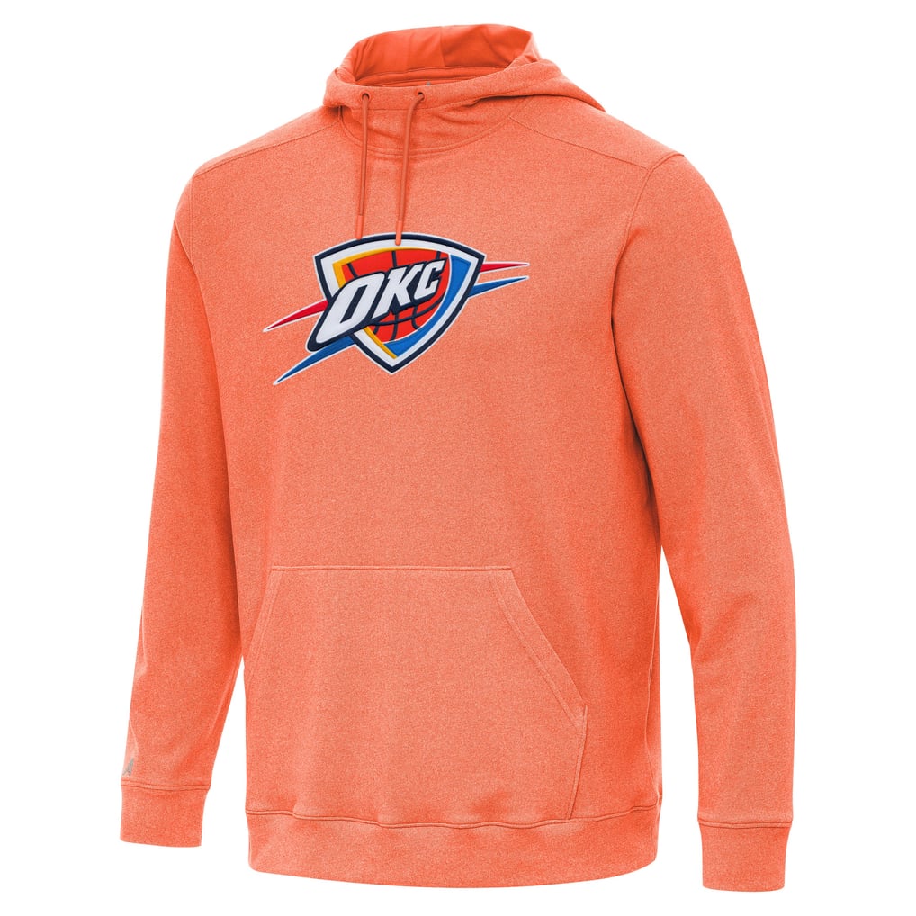 Oklahoma City Thunder Antigua Cloud Pullover Hoodie - Heather Orange