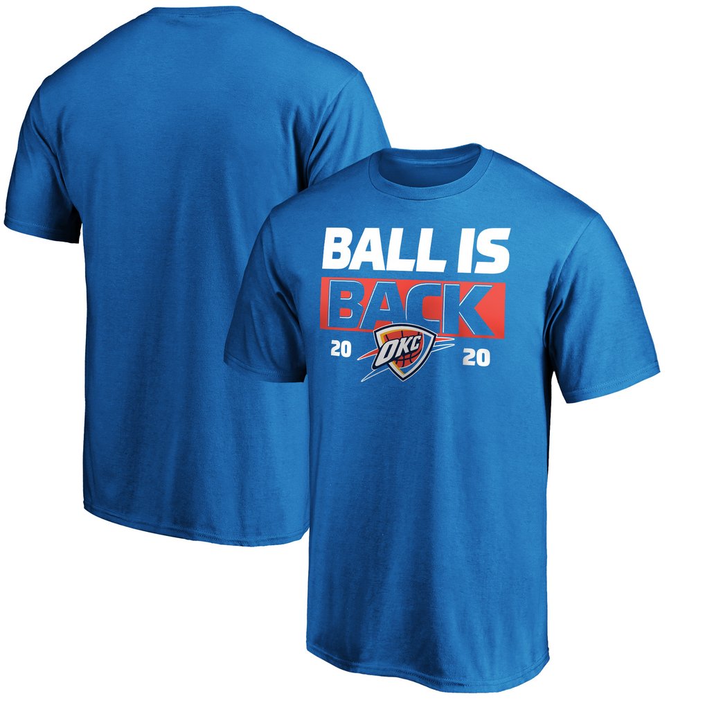 Oklahoma City Thunder Ball Is Back T-Shirt - Blue