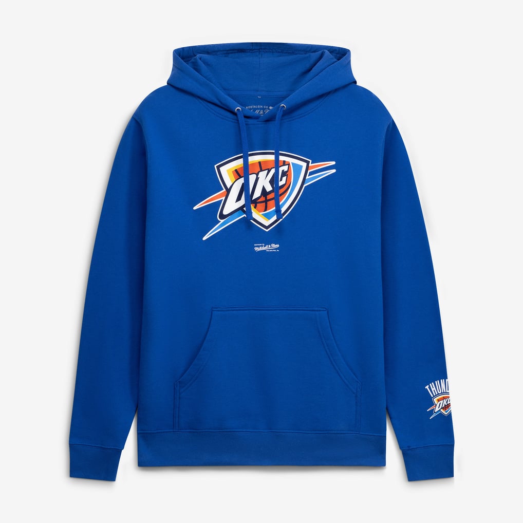  Oklahoma City Thunder Mitchell & Ness Basic Fleece Hoodie - Blue