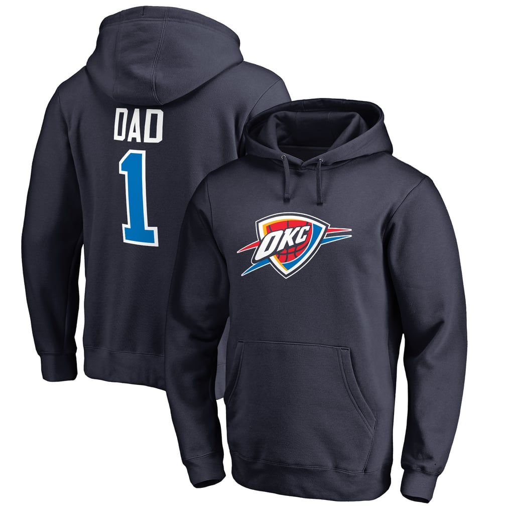 Oklahoma City Thunder #1 Dad Pullover Hoodie - Navy