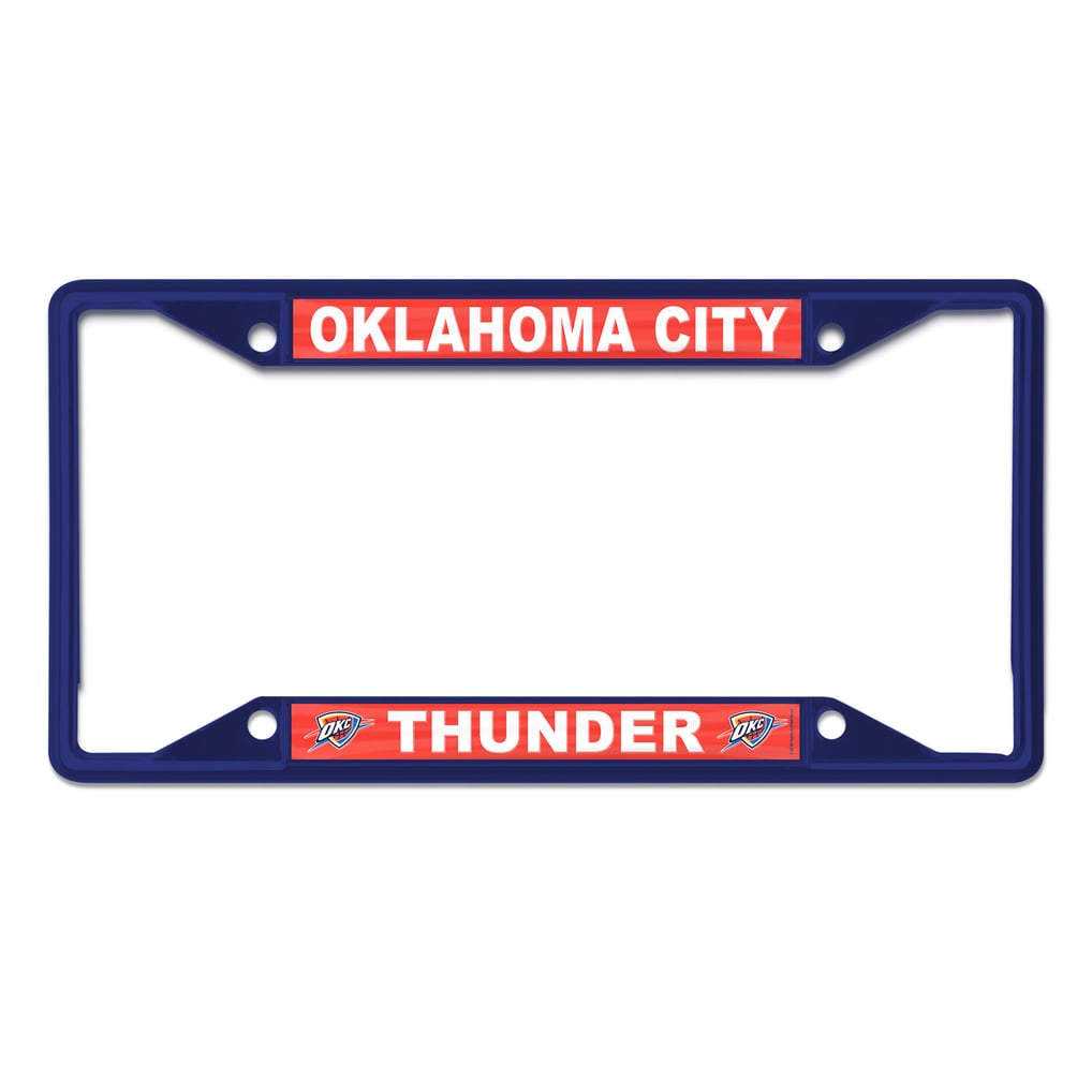 Oklahoma City Thunder WinCraft Chrome Color License Plate Frame