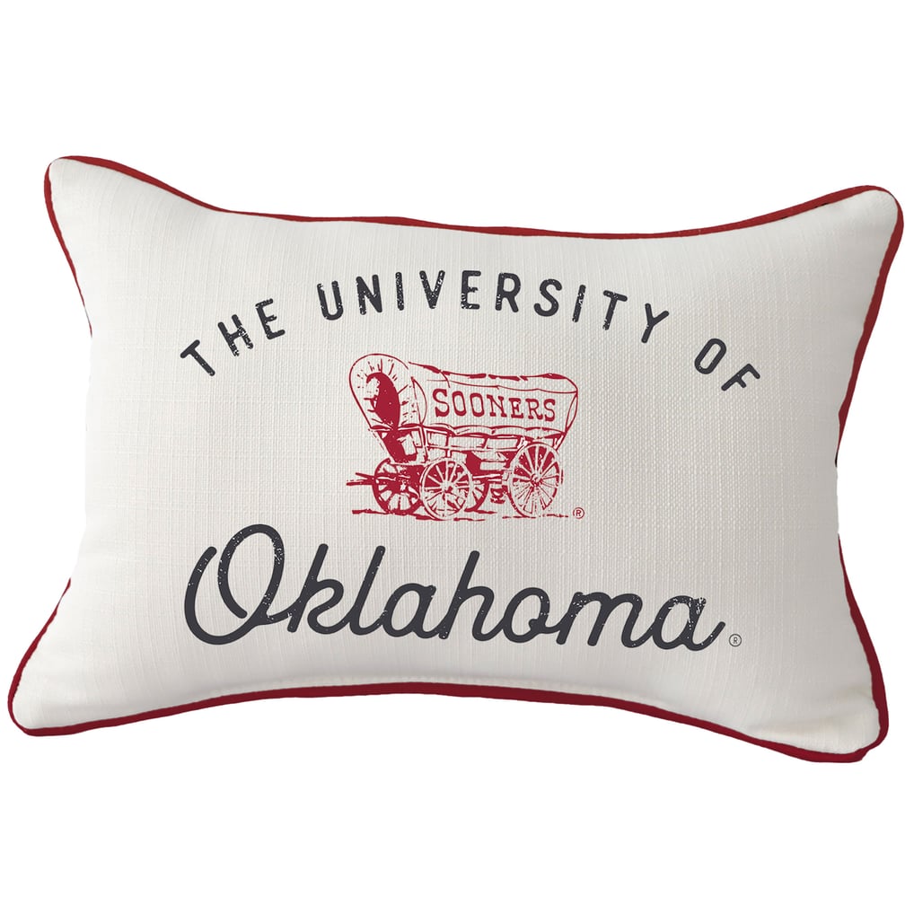  Oklahoma Sooners Retro Rectangular Piped Pillow