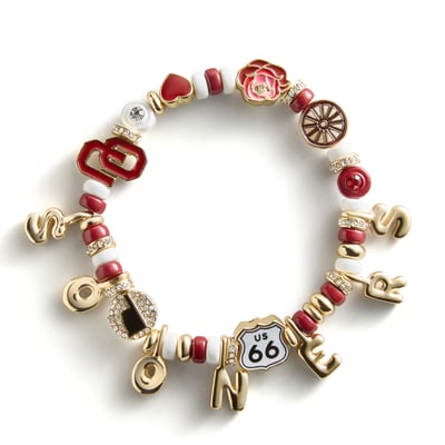 Oklahoma Sooners BaubleBar Motif Slogan Bracelet