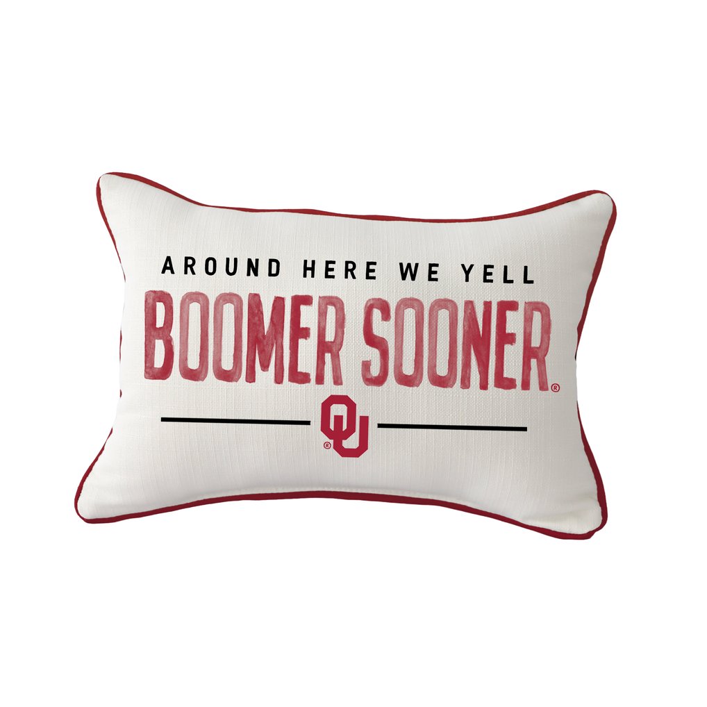  Oklahoma Sooners Little Birdie Rectangular Piped Pillow